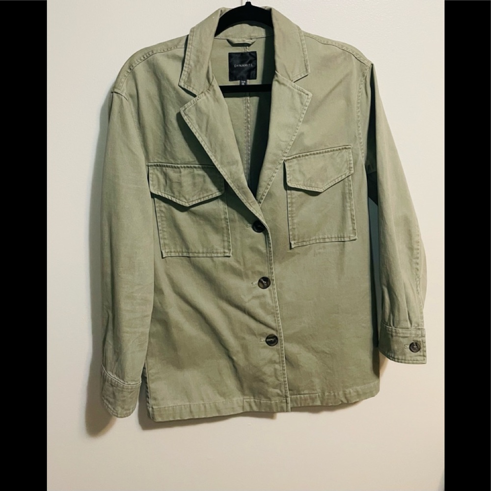 Dynamite| Denim Utility Jacket - Picture 2 of 4